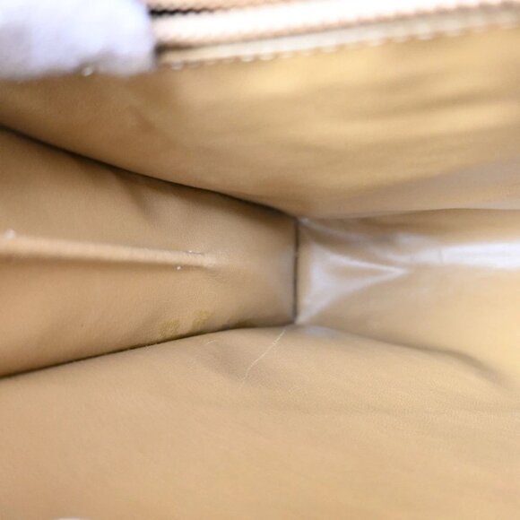 CELINE Logo Macadam Pattern 2Way Shoulder Bag PVC Leather Brown Italy - Picture 12 of 16